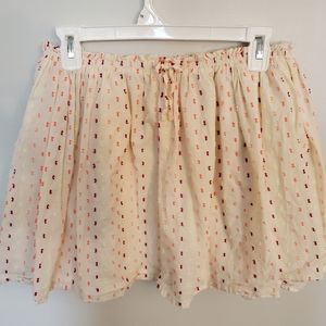 Crazy 8 size 14 cream skirt